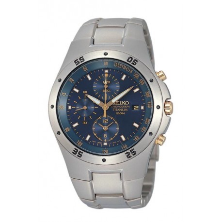 Ceas de mana barbatesc Seiko Titanium Chrono SND449P1