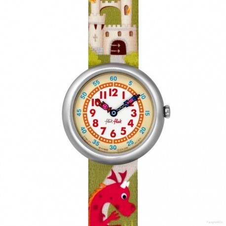 Ceas de mana copii Swatch Flik Flak Castles Dragons FBN077