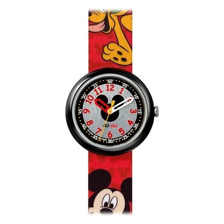 Ceas copii Swatch Flik Flak Mickey Mouse FLN056