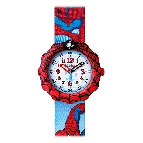 Ceas de mana copii Swatch Flik Flak Spiderman FLS0036