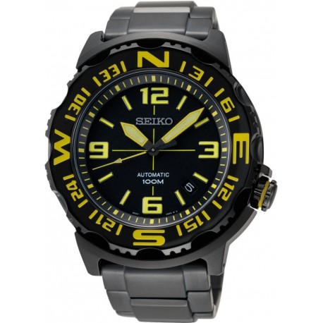 Ceas de mana barbatesc Seiko new black Monster Automatic SRP449