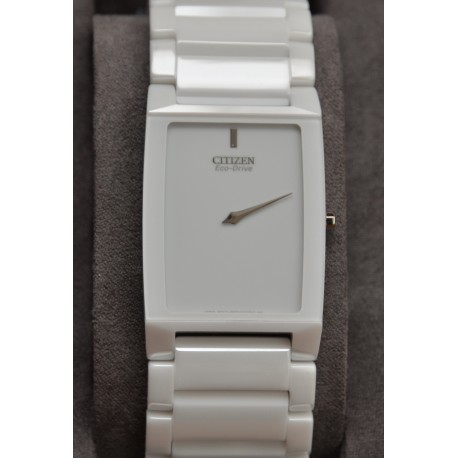 Citizen  ar3040 – 56 A Stiletto Blade Stiletto Blade White Ceramic ar3040-56a - Citizen Stiletto wrist watch