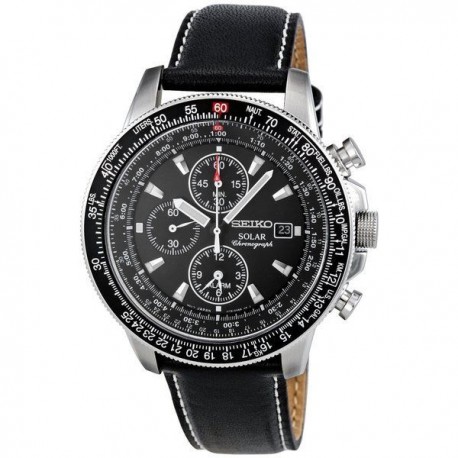 Ceas barbatesc Seiko Solar Chronograph Pilot SSC009P3