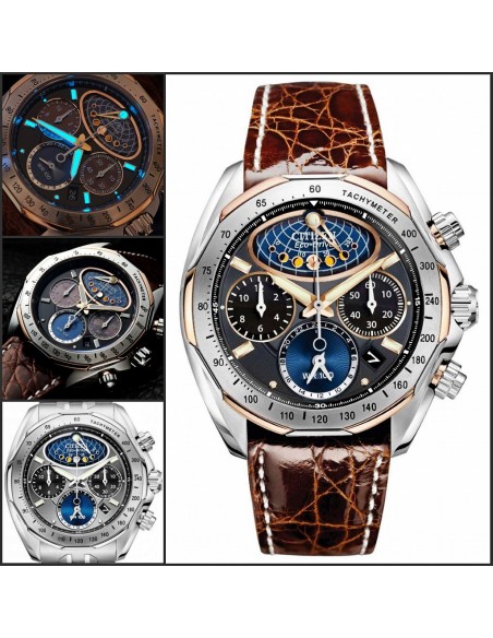 moon ZENITH ELITE MOONPHASE - 36.00mm, Stainless steel with diamond-set